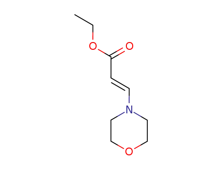 Molecular Structure of 81239-01-2 (2-Propenoic acid, 3-(4-morpholinyl)-, ethyl ester, (E)-)