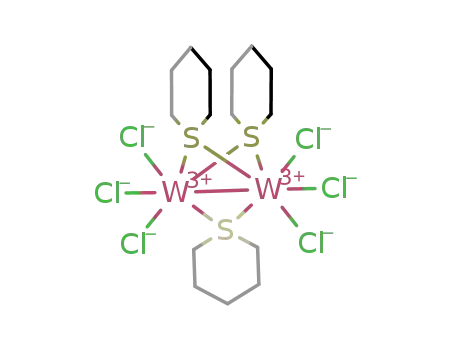 Cl3W(μ-pentamethylene sulfide)3WCl3
