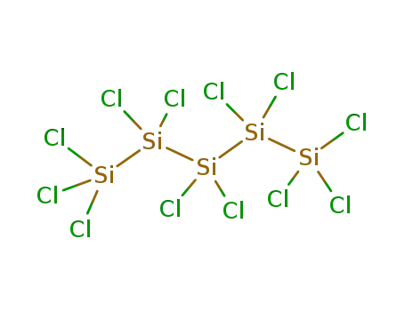 Molecular Structure of 13596-24-2 (Pentasilane, dodecachloro-)