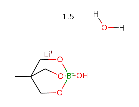 Lithium-hydroxy-{2-(hydroxymethyl)-2-methyl-1,3-propandiolato(3-)-O,O'O''}-borat(1-) * 1.5H2O