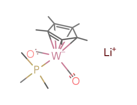 lithium dicarbonyl(η(5)-pentamethylcyclopentadienyl)(trimethylphosphane)tungstate