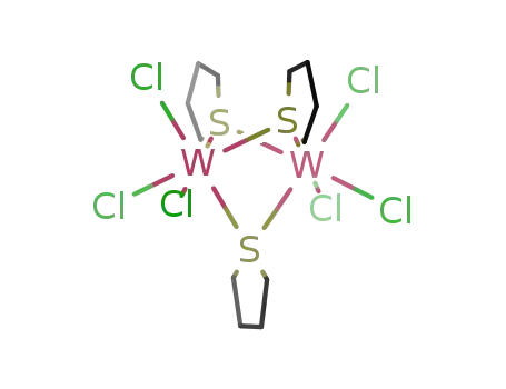 {Cl3W(μ-tetrahydrothiophene)3WCl3}