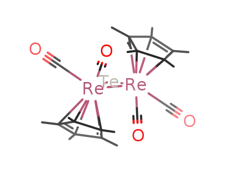 {(η5-pentamethylcyclopentadienyl)Re(CO)2}2(μ-Te)