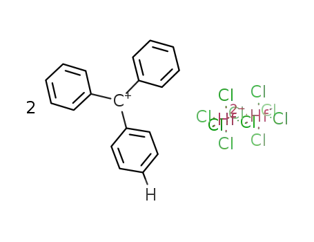 bis(triphenylmethylium)di-μ-chloro-bis{tetrachlorohafnate(IV)}