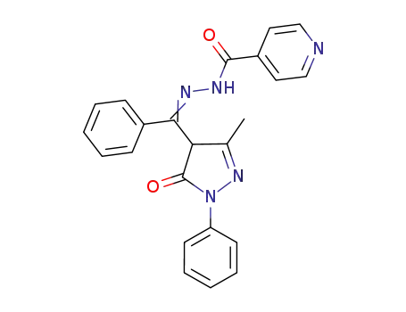 N-(4-benzoylidene-3-methyl-1-phenylpyrazol-5-one)isonicotinylhydrazine