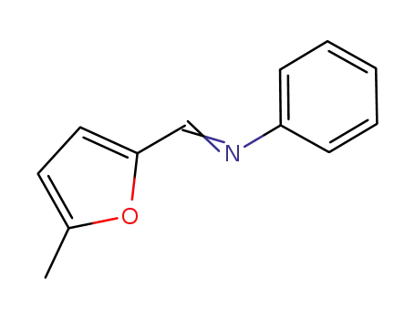 Molecular Structure of 61973-96-4 (Benzenamine, N-[(5-methyl-2-furanyl)methylene]-)
