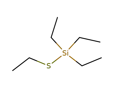 Molecular Structure of 18236-32-3 (Silane, triethyl(ethylthio)-)
