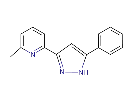Molecular Structure of 284490-39-7 (Pyridine, 2-methyl-6-(5-phenyl-1H-pyrazol-3-yl)-)