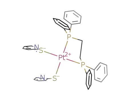 cis-[Pt(η1-S-pyridine-2-thiolato)2(1,2-bis(diphenylphosphino)ethane)]