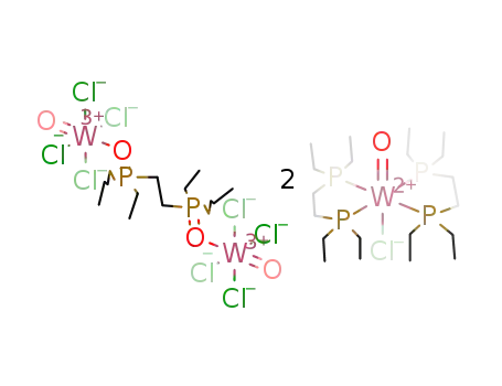 [WOCl(1,2-bis(diethylphosphino)ethane)2]2[(WOCl4(OP(C2H5)2CH2))2]
