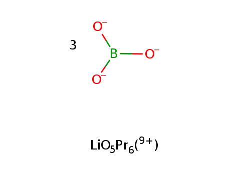 LiPr6O5(9+)*3BO3(3-)=LiPr6O5(BO3)3