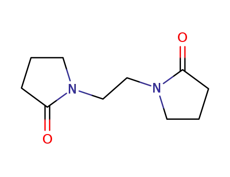 Molecular Structure of 15395-91-2 (1,1'-Ethane-1,2-diyldipyrrolidin-2-one)