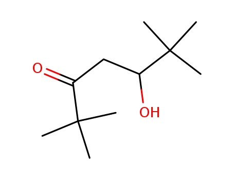 Molecular Structure of 42052-53-9 (3-Heptanone, 5-hydroxy-2,2,6,6-tetramethyl-)