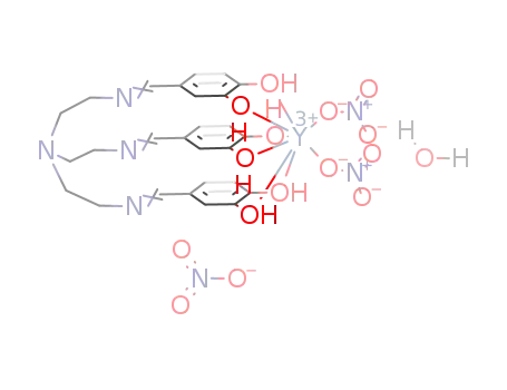 [Y(tris(2-[(3,4-dihydroxybenzylidene)imino]ethyl)amine)(NO3)2]NO3*H2O