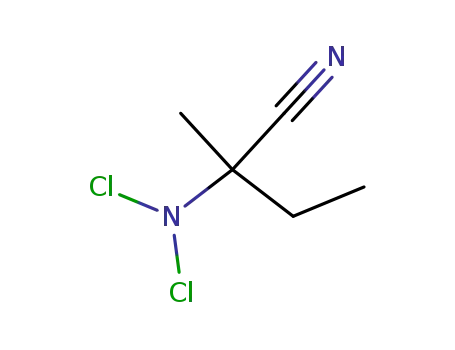 Butanenitrile, 2-(dichloroamino)-2-methyl-