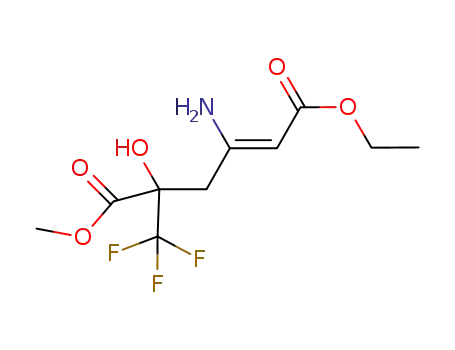 1-ethyl 6-methyl 3-amino-5-hydroxy-5-(trifluoromethyl)-2-hexendicarboxylate