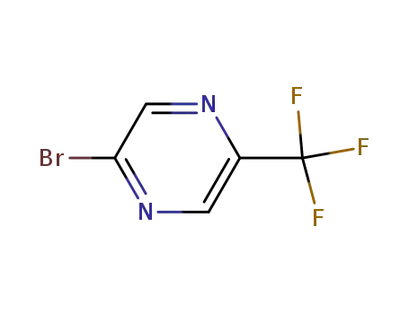 Molecular Structure of 1196152-38-1 (2-BroMo-5-trifluoroMethyl-pyrazine)