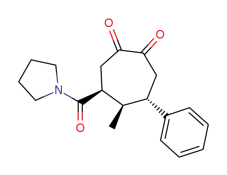(4SR,5RS,6SR)-5-methyl-4-phenyl-6-(pyrrolidin-1-ylcarbonyl)cycloheptane-1,2-dione