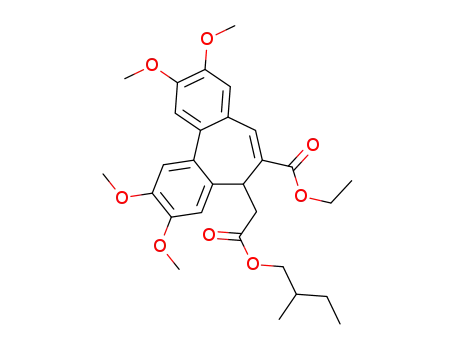 6-ethoxycarbonyl-5-((2-methyl)-butoxycarbonylmethyl)-2,3,9,10-tetramethoxy-5H-dibenzo[a,c]cycloheptene