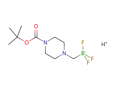 Molecular Structure of 1268340-97-1 ((4-Boc-1-piperaziniuM-1-ylMethyl)trifluoroborate internal salt, 95%)