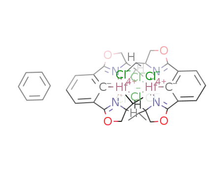 (S,S)-[2,6-bis(4'-isopropyl-2'-oxazolinyl)phenyl]hafnium(IV) trichloride dimer*(benzene)