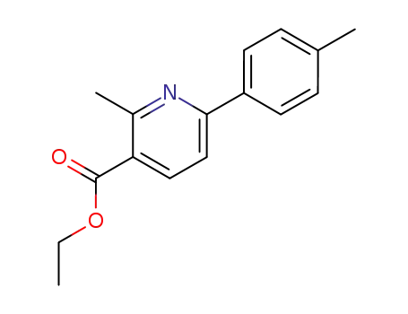 Molecular Structure of 271597-75-2 (ETHYL 2-METHYL-6-P-TOLYLPYRIDINE-3-CARBOXYLATE)