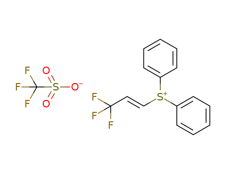 (E)-diphenyl-β-(trifluoromethyl)vinylsulfonium trifluoromethanesulfonate