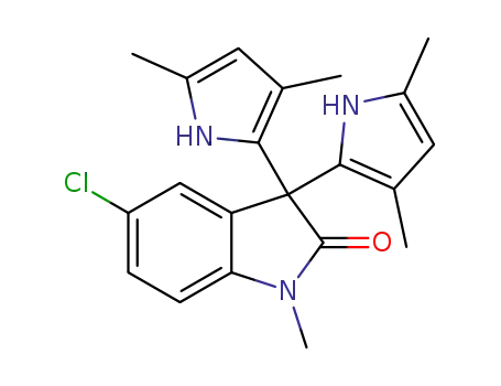 5-chloro-1-methyl-3,3-di-(3,5-dimethyl-1H-pyrrol-2-yl)-indolin-2-one