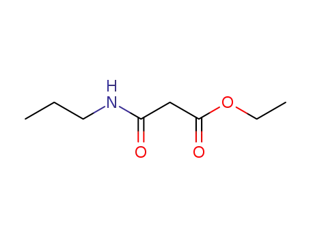 Molecular Structure of 71510-96-8 (Propanoicacid, 3-oxo-3-(propylamino)-, ethyl ester)