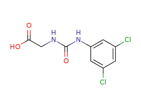 Molecular Structure of 62584-33-2 (N-[[(3,5-dichlorophenyl)amino]carbonyl]glycine)