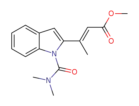 (E)-methyl 3-(1-(dimethylcarbamoyl)-1H-indol-2-yl)but-2-enoate