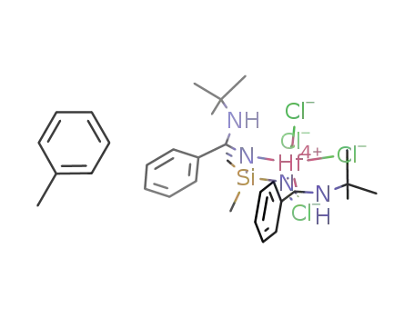 SiMe2[NC(Ph)NH(tBu)]2HfCl4·(C7H8)