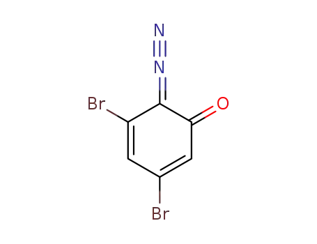 Molecular Structure of 20648-40-2 (2,4-Cyclohexadien-1-one, 3,5-dibromo-6-diazo-)
