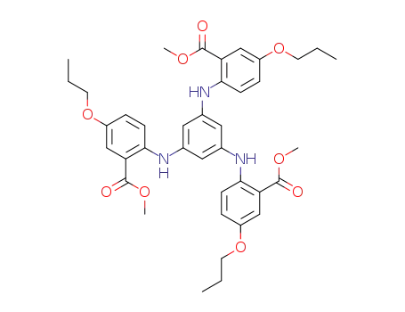1,3,5-tris(2-carbomethoxy-4-propyloxyphenylamino)benzene