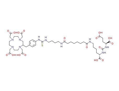 (21S,25S)-8,15,23-trioxo-1-((4-((1,4,7,10-tetrakis(carboxymethyl)-1,4,7,10-tetraazacyclododecan-2-yl)methyl)phenyl)amino)-1-thioxo-2,7,16,22,24-pentaazaheptacosane-21,25,27-tricarboxylic acid