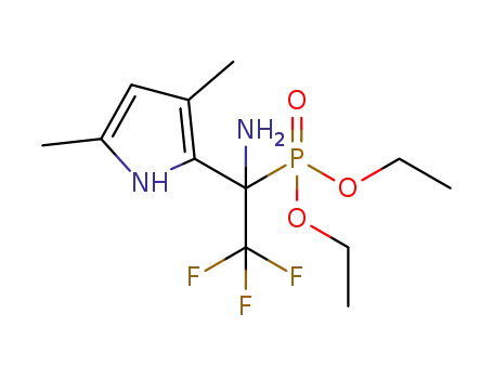 diethyl 1-amino-1-(3,5-dimethylpyrrol-2-yl)-2,2,2-trifluoroethylphosphonate