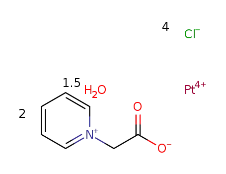 [Pt(2-(pyridin-1-ium-1-yl)acetate)2(H2O)3/2Cl2]Cl2