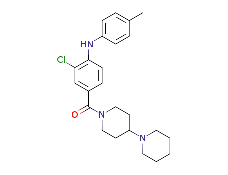 [1,4'-bipiperidin]-1'-yl(3-chloro-4-(p-tolylamino)phenyl)methanone