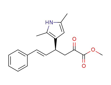 methyl (E)-4-(2,5-dimethyl-1H-pyrrol-3-yl)-2-oxo-6-phenylhex-5-enoate