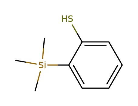 Molecular Structure of 33356-45-5 (Benzenethiol, 2-(trimethylsilyl)-)
