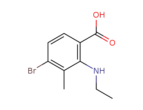 4-bromo-2-(ethylamino)-3-methyl-benzoic acid