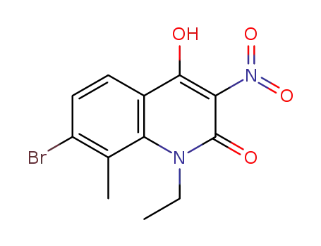 7-bromo-1-ethyl-4-hydroxy-8-methyl-3-nitro-quinolin-2-one