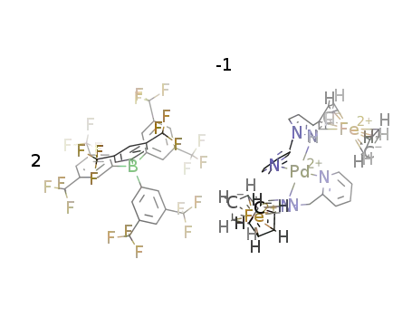bis{3-ferrocenylpyrazolyl-methylenepyridine}palladium tetrakis(3,5-trifluoro-methylphenyl)borate