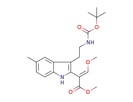 (E)-methyl 2-(3-(2-(tert-butoxycarbonylamino)ethyl)-5-methyl-1H-indol-2-yl)-3-methoxyacrylate