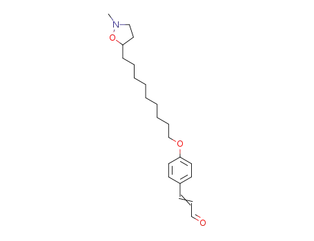 p-9-(2-methylisoxazolidin-5-yl)non-1-yloxycinnamaldehyde
