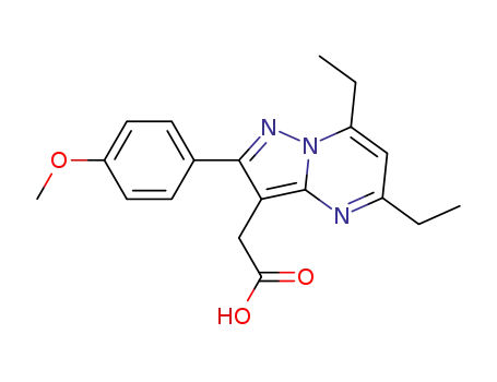 2-(5,7-diethyl-2-(4-methoxyphenyl)pyrazolo[1,5-a]pyrimidin-3-yl)acetic acid