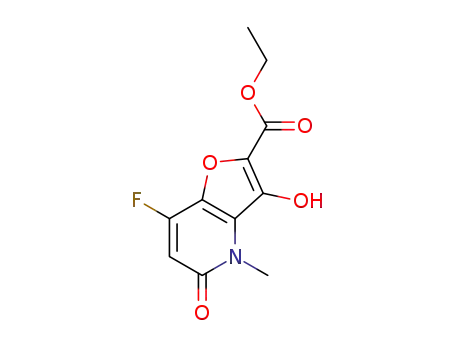 7-fluoro-3-hydroxy-4-methyl-5-oxo-4,5-dihydrofuro[3,2-b]pyridine-2-carboxylic acid ethyl ester