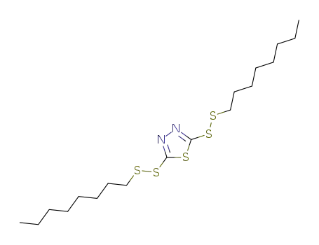 Molecular Structure of 13539-13-4 (2,5-Bis(octyldithio)-1,3,4-thiadiazole)