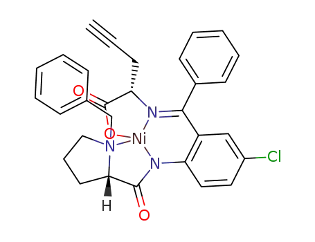 (S)-2-((E)-((2-((S)-1-benzylpyrrolidine-2-carboxamido)-5-chlorophenyl) (phenyl)methylene)amino)pent-4-ynoic acid nickel complex