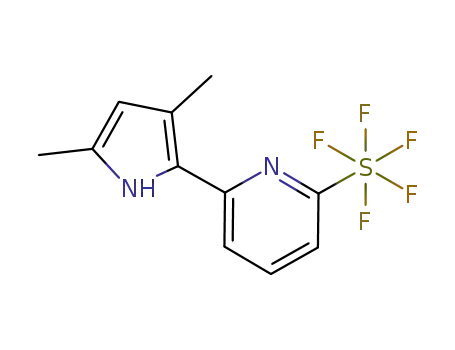 2-(3,5-dimethyl-1H-pyrrol-2-yl)-6-(pentafluoro-λ6-sulfaneyl)pyridine